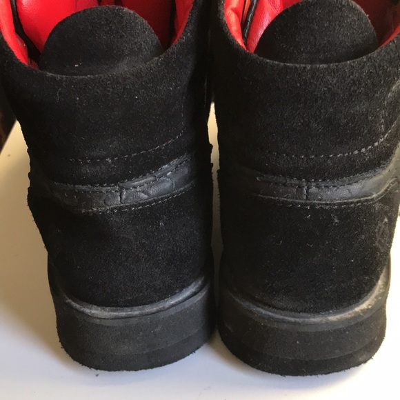 Liebeskind black leather hiking boots. EUC 38 - Picture 7 of 12